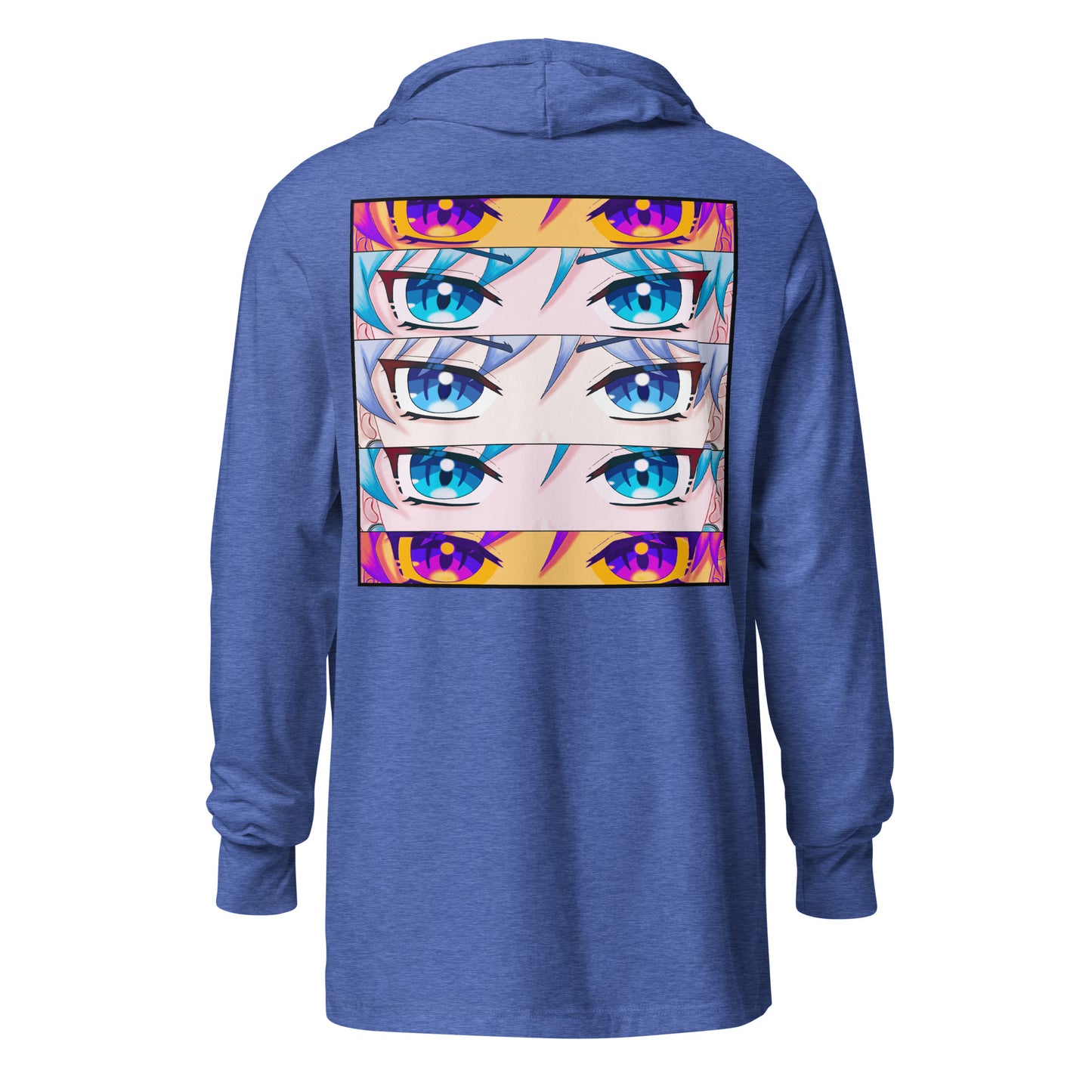 VTuber Academy - Yuki Morikami Multi Colored Anime Eyes - Hooded long-sleeve tee